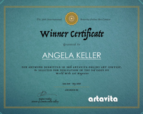 Artavita_Contest38_Winner Certificate - Angela Keller